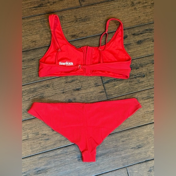Frankie's Bikinis Red Sporty Bikini size L and XL - Picture 2 of 10